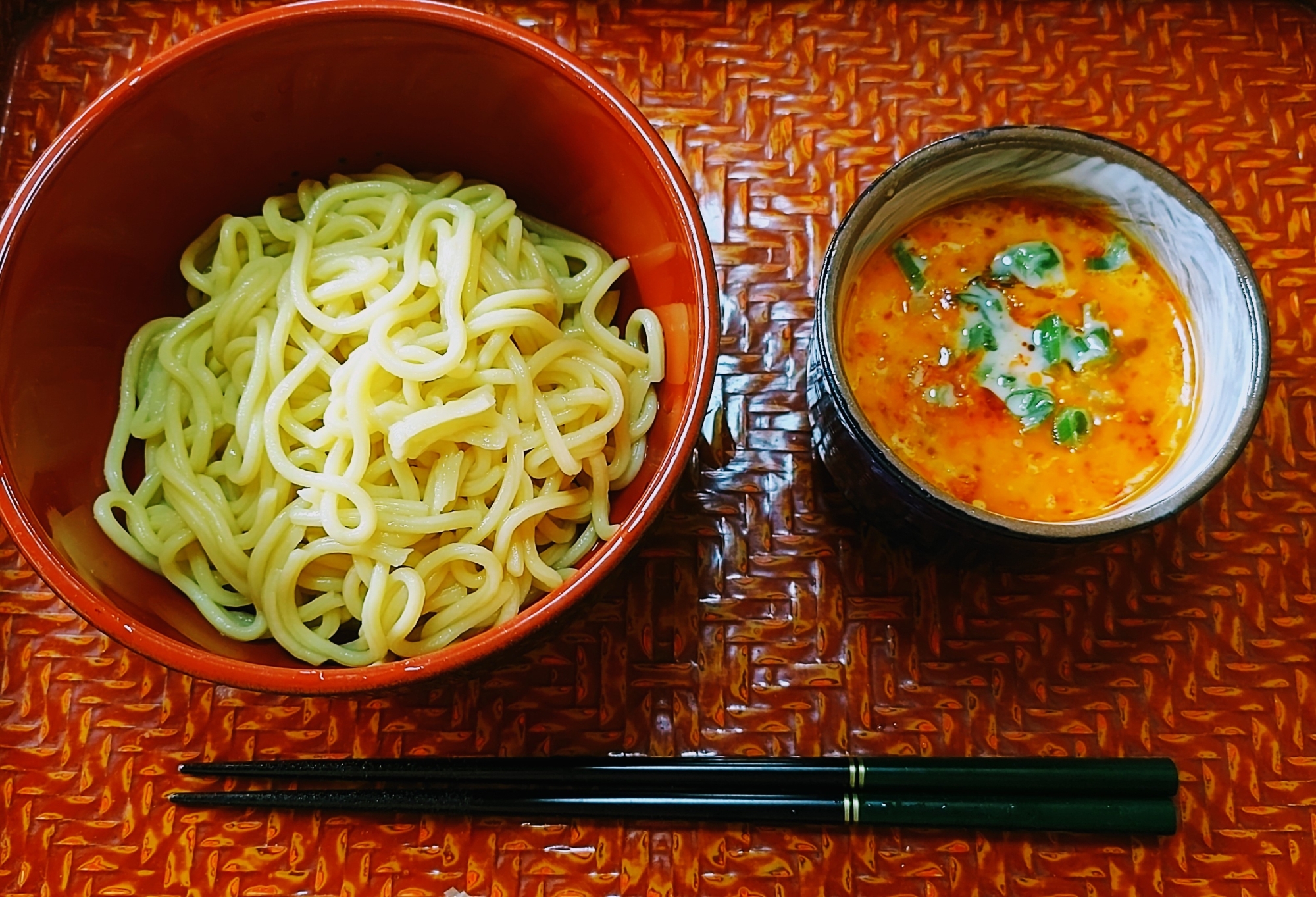 豆乳ラー油のつけ麺