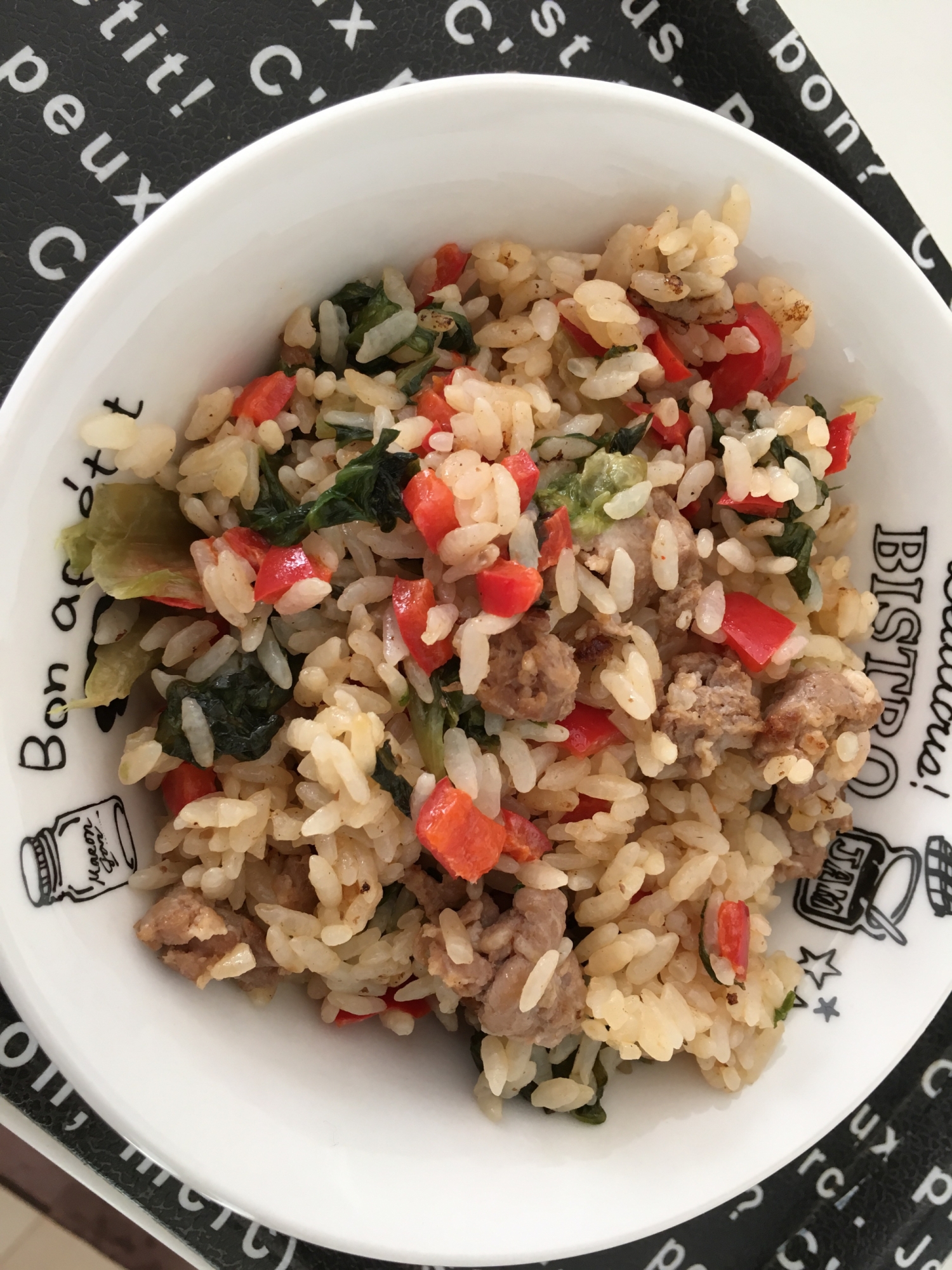 簡単!!豚肉☆パプリカチャーハン