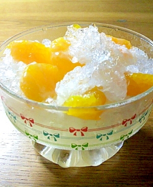 缶詰みかんで簡単 甘味屋さんのかき氷 レシピ 作り方 By ねここ25 楽天レシピ