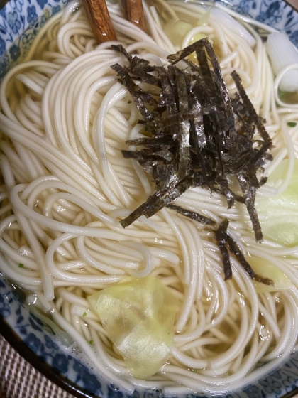 簡単♪だけど具いっぱいにゅうめん