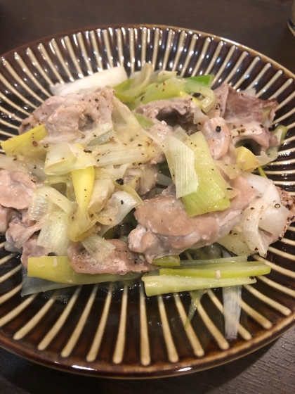 ポン酢であっさり＊野菜と豚肉の酒蒸し