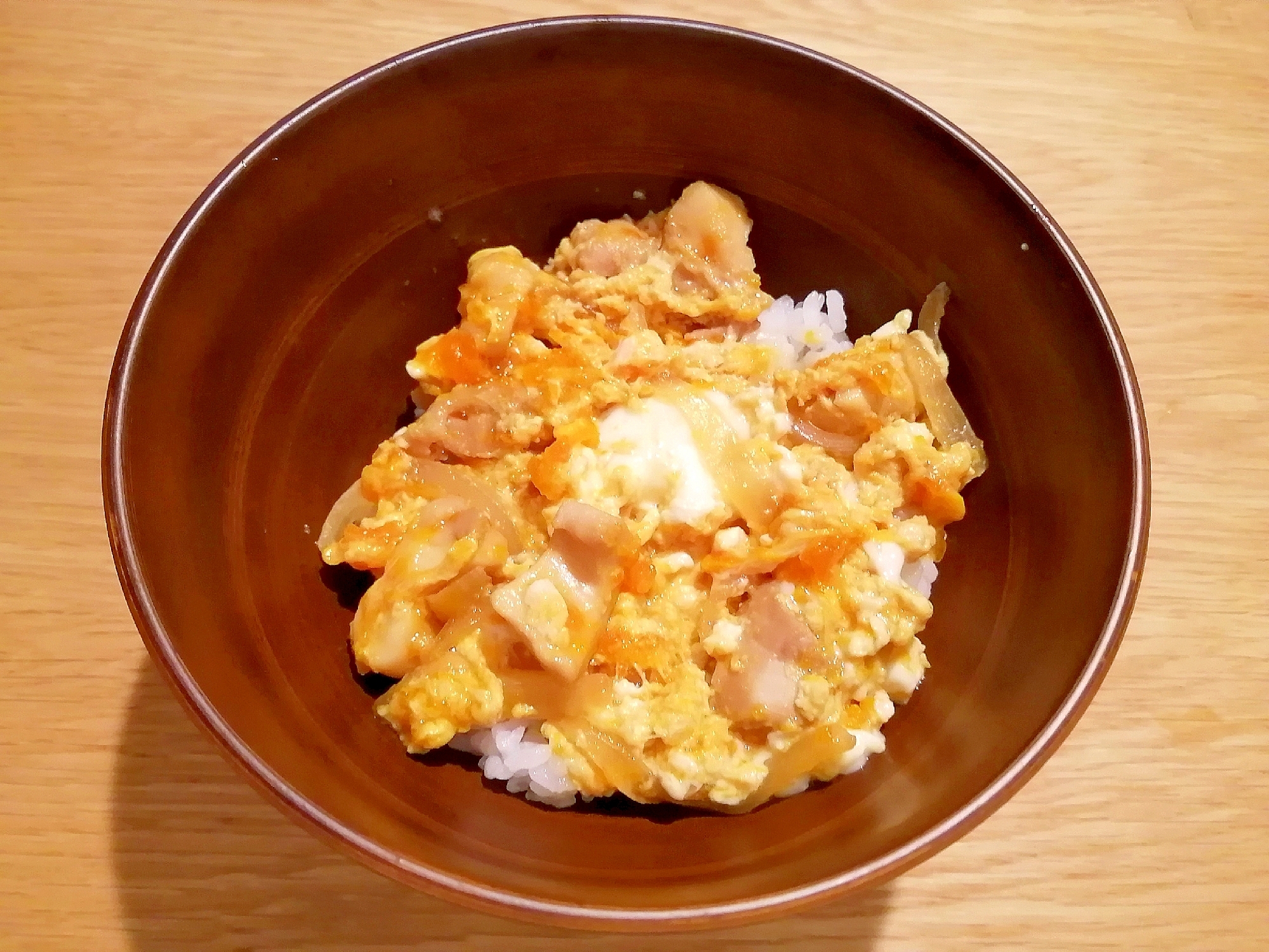 フライパンで楽々♪親子丼