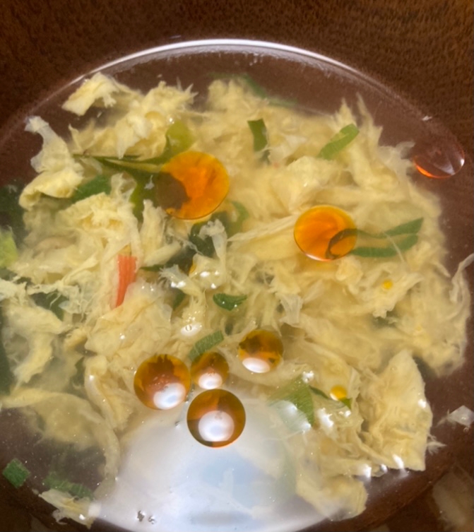 ピリ辛かき卵スープ