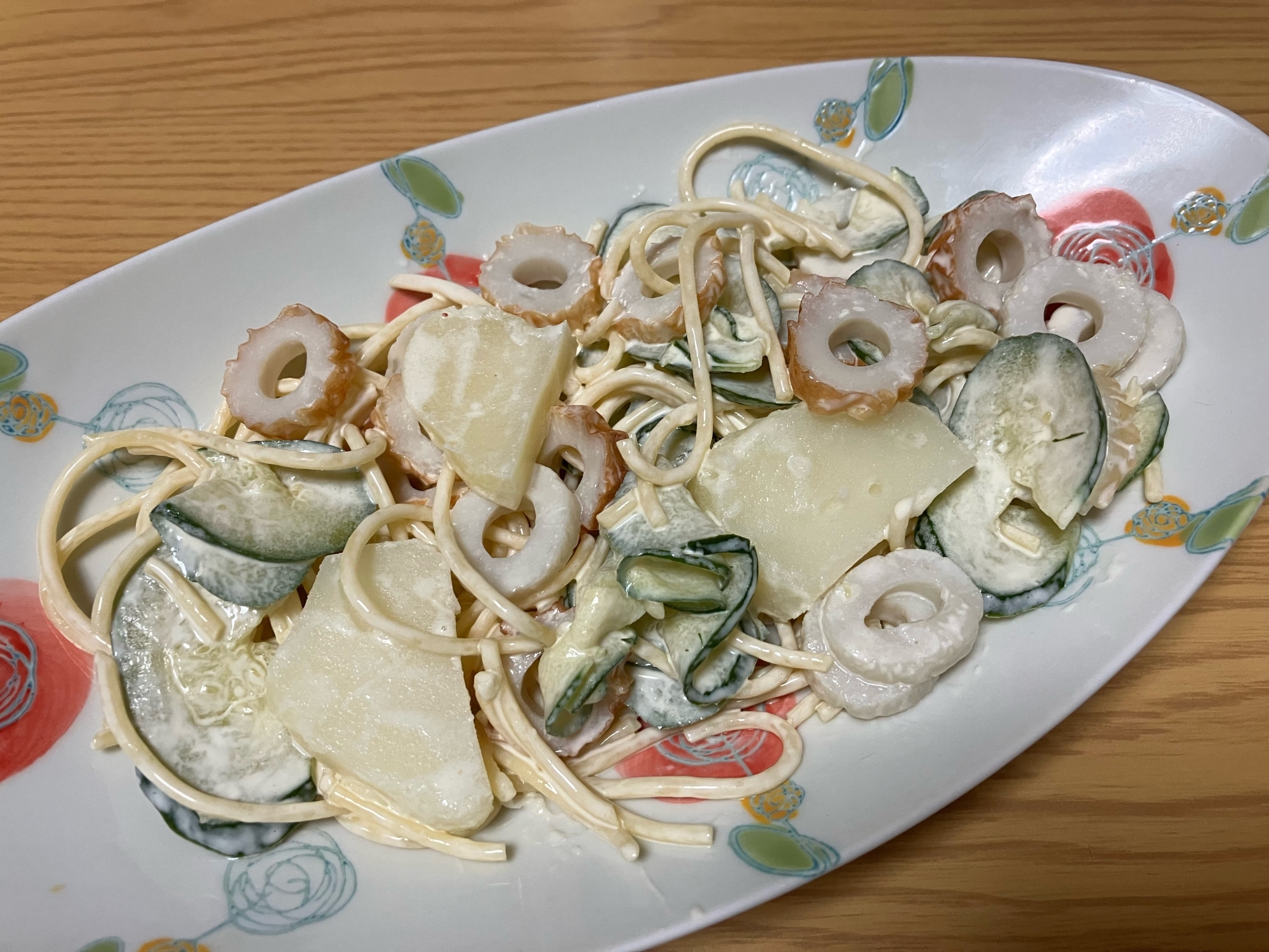 新じゃがと竹輪ときゅうりのパスタサラダ☆彡