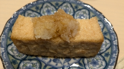 厚揚げのおかず　大根おろしで
