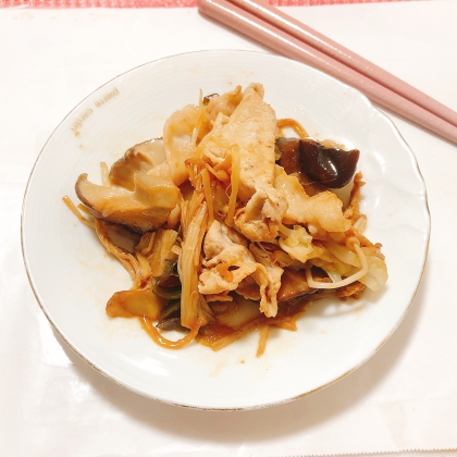 もやし・きゃべつ・豚バラ肉で焼肉炒め〜毎日簡単〜
