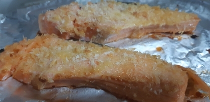 トースターで♪塩鮭のチーズパン粉マヨ焼き✿