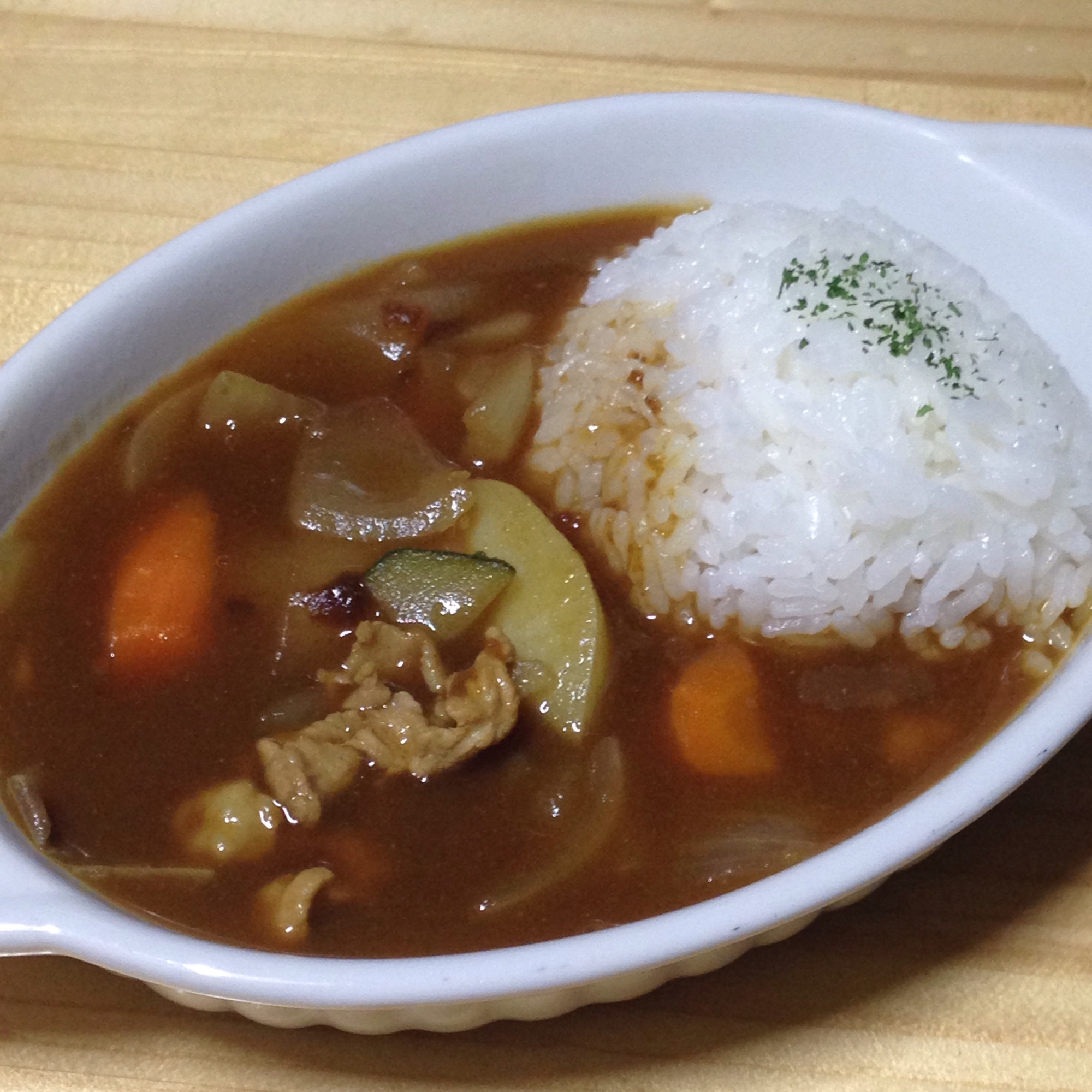 ズッキーニ入りカレー♪