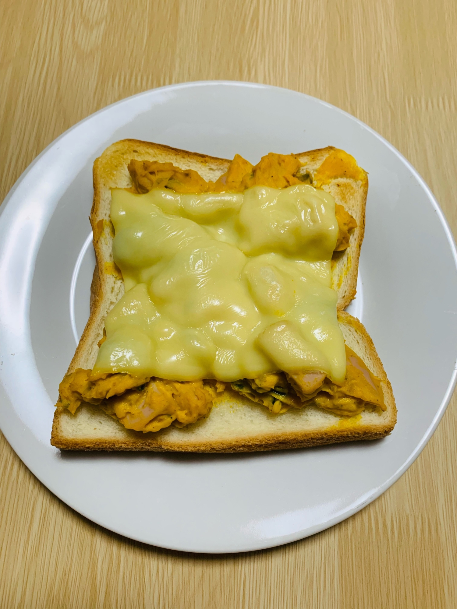 トースト♡かぼちゃサラダ・スライスチーズ