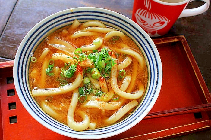 味噌汁うどん＊昼ごはん