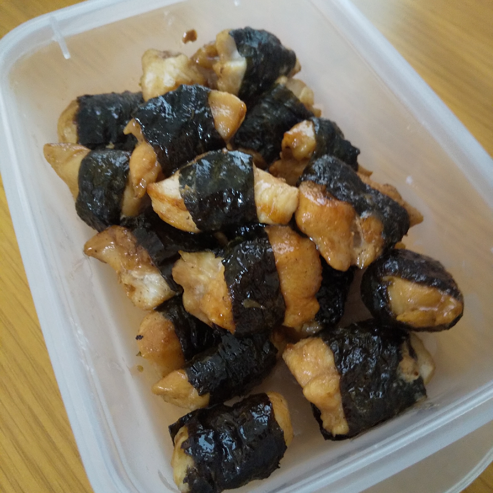 作り置きやお弁当に 鶏むね肉の磯辺焼き レシピ 作り方 By ぽぽな 楽天レシピ