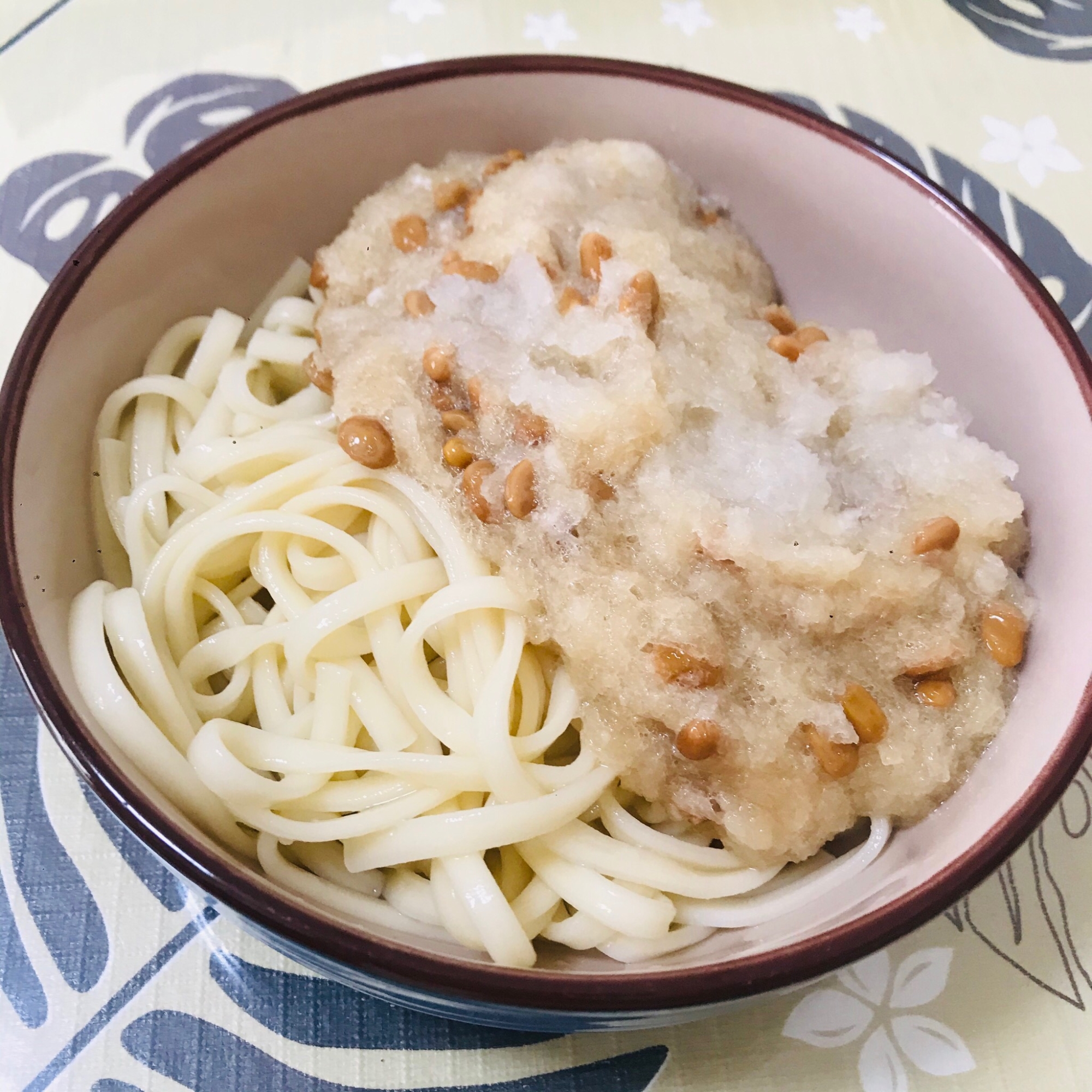 さっぱりヘルシー！納豆のふわとろうどん