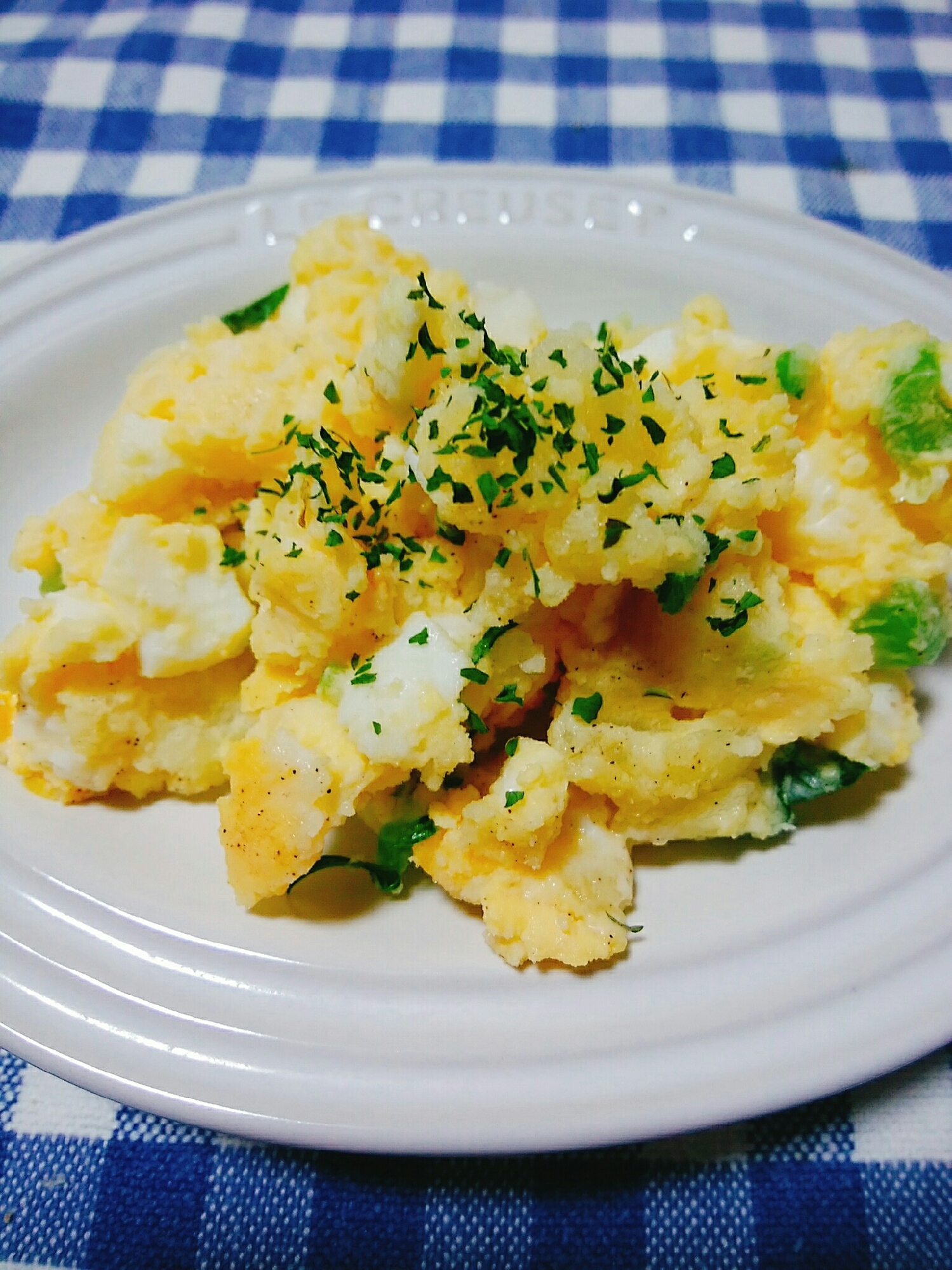 シャキシャキ！大根葉のポテトサラダ