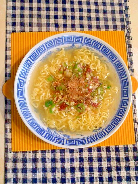 梅オクラの塩ラーメン♪