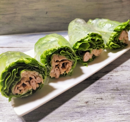 焼肉の生春巻　牛肉の生春巻　牛肉炒めの生春巻