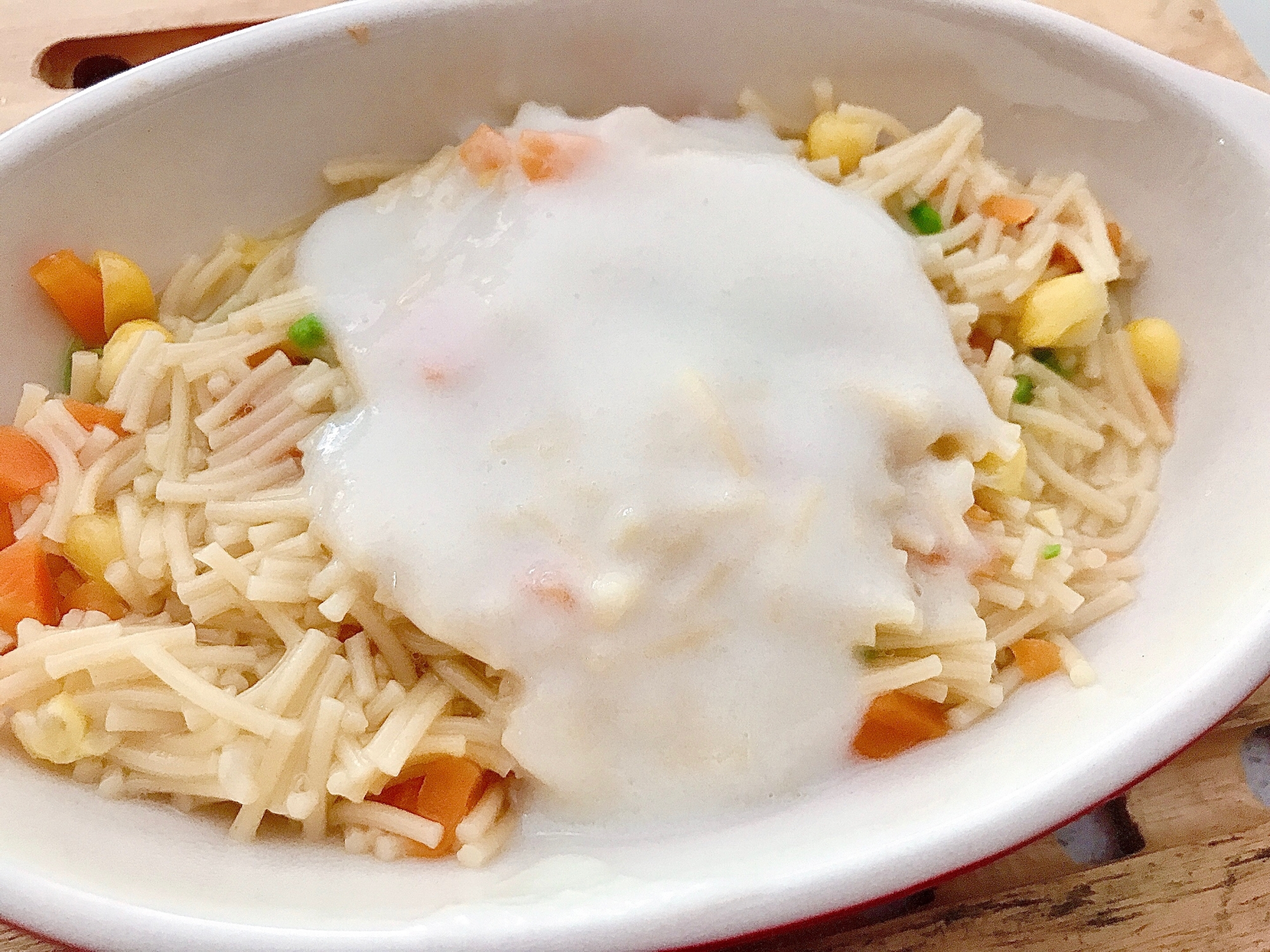 離乳食後期 ホワイトクリームパスタ レシピ 作り方 By ゆずみ0628 楽天レシピ 離乳食後期 ホワイトクリームパスタ レシピ 作り方 By ゆずみ0628 楽天レシピ