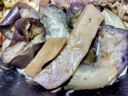 なすとゴーヤエリンギの麺つゆ煮