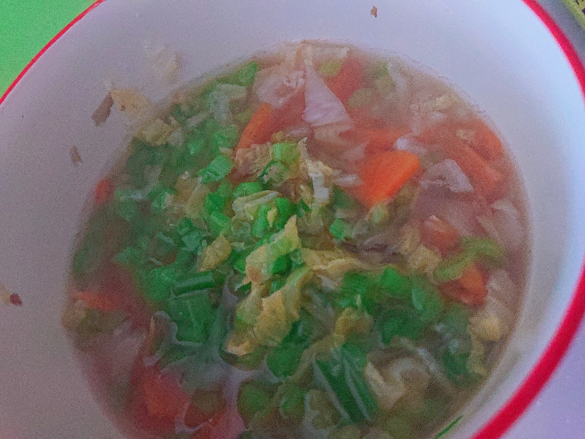 ニラと白菜の簡単スープ