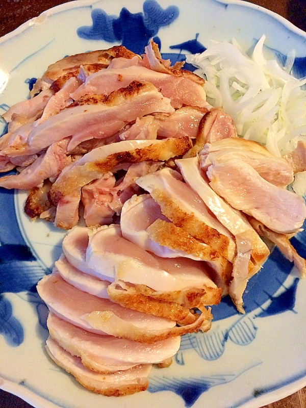 朝びき鷄で☆鶏のタタキ