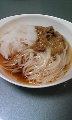 納豆おろしうどん