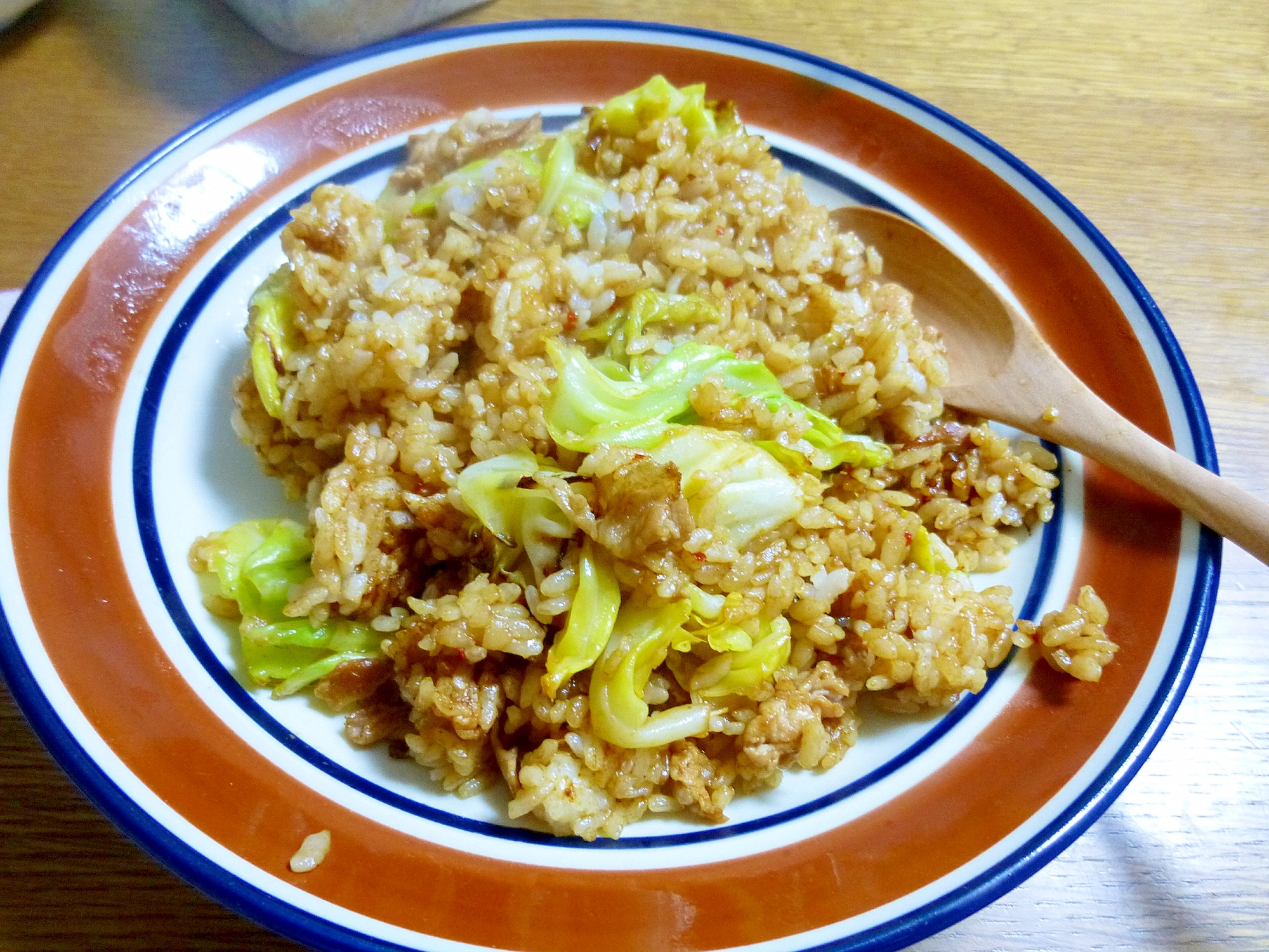 回鍋肉の素でチャーハン