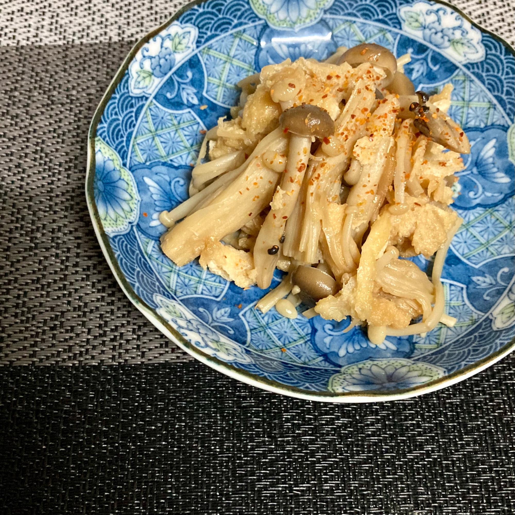 簡単 きのこと油揚げの甘辛煮