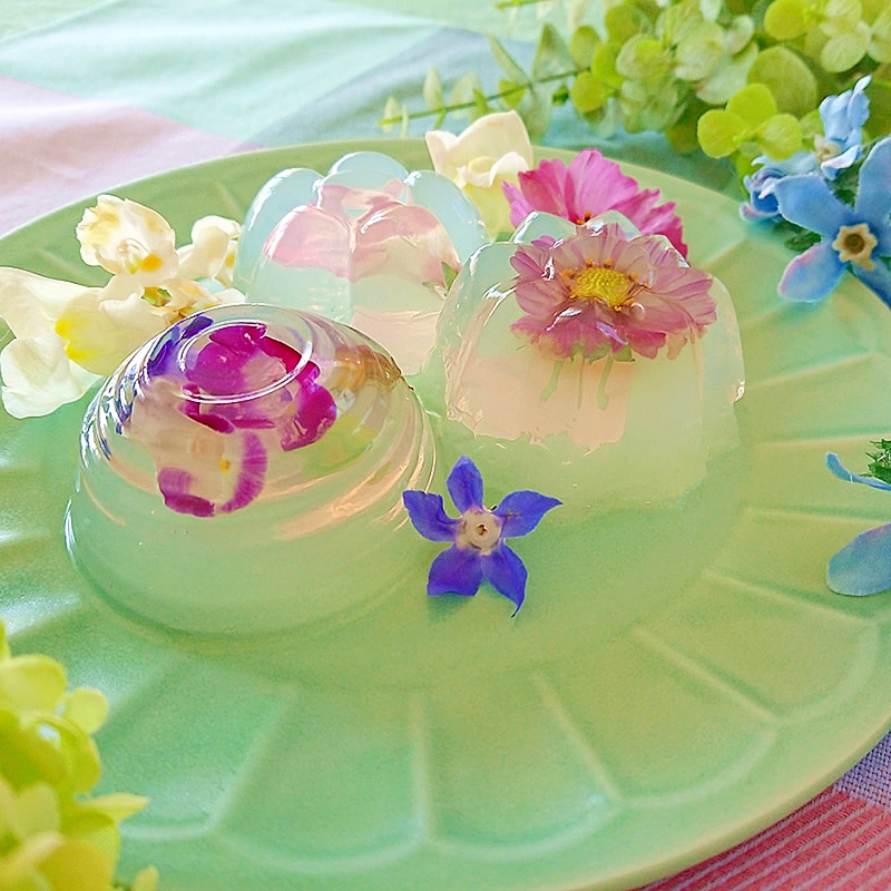 寒天屋さんのお花の寒天ゼリー レシピ 作り方 By 楽天出店店舗 寒天本舗 楽天市場店 楽天レシピ