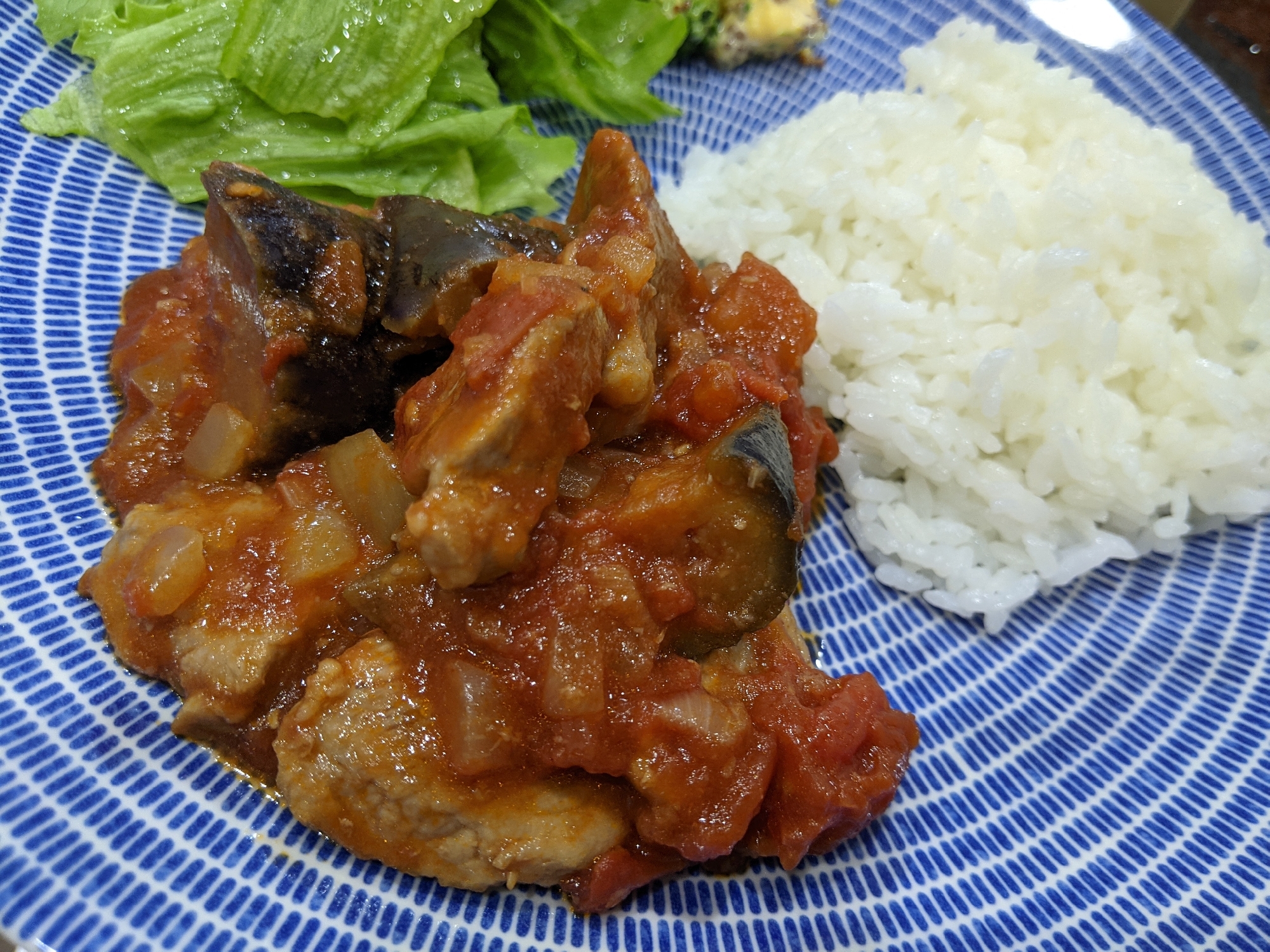 豚肉とナスのトマト煮