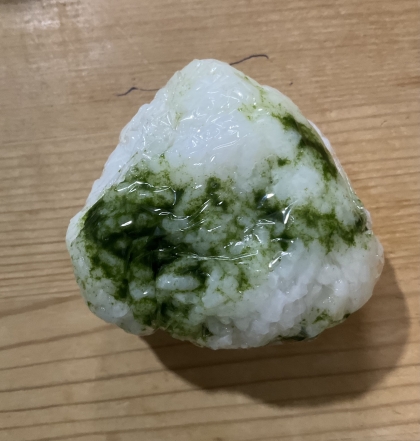 ほうれん草と明太子のおにぎり