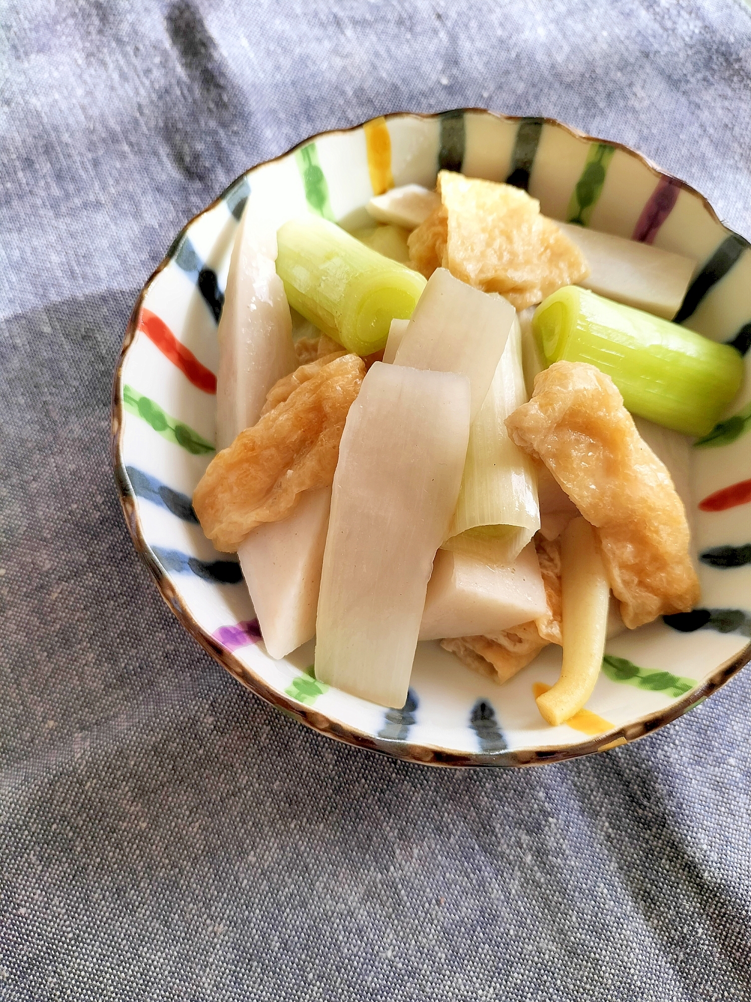 食材を楽しむ♩里芋とうどの炒め煮