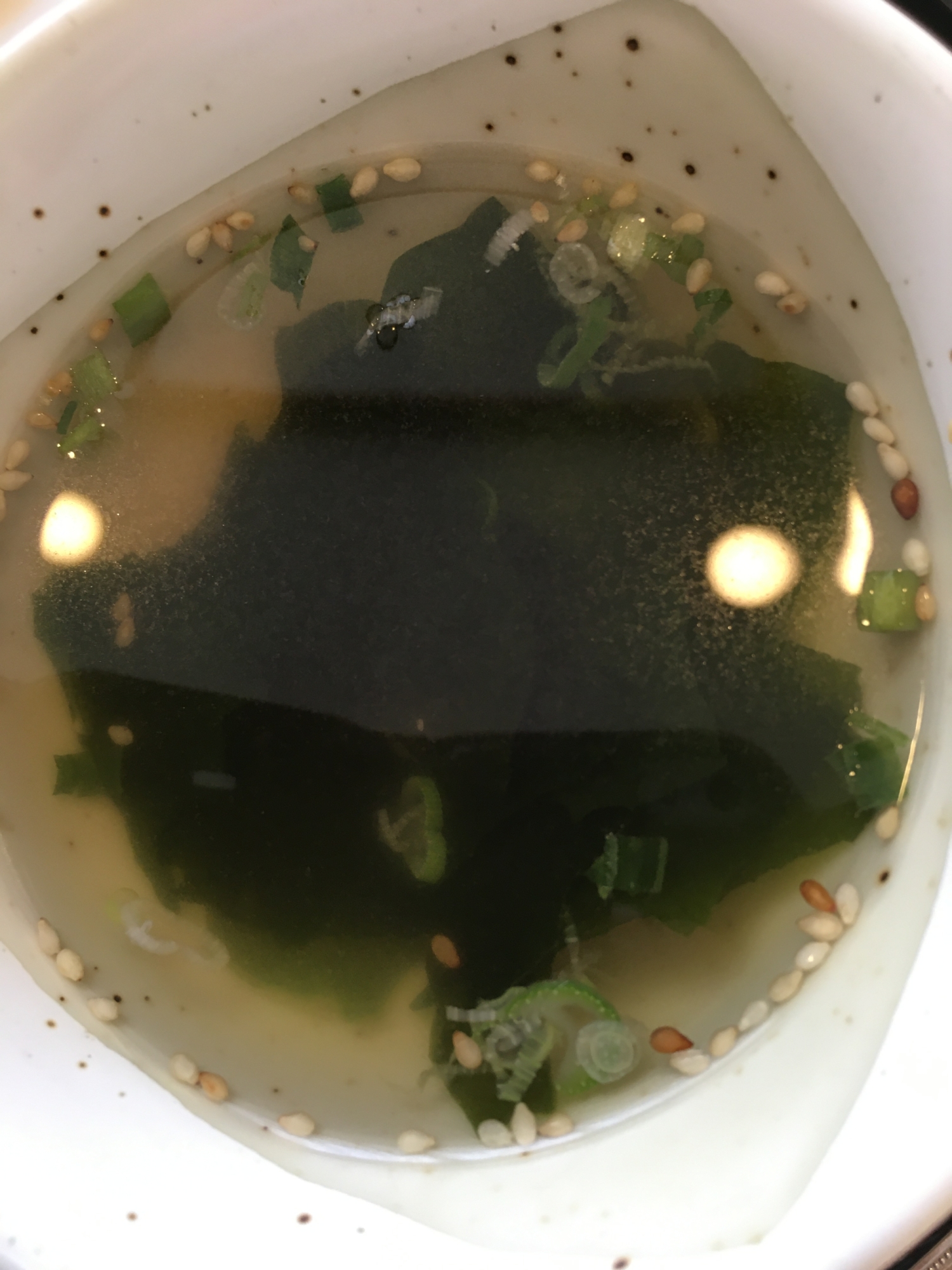 わかめとねぎの中華スープ