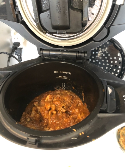 ホットクックで手羽元のカレー