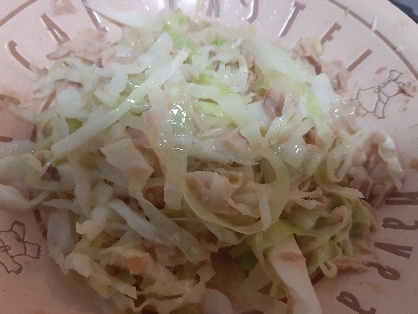 キャベツのツナマヨ和え