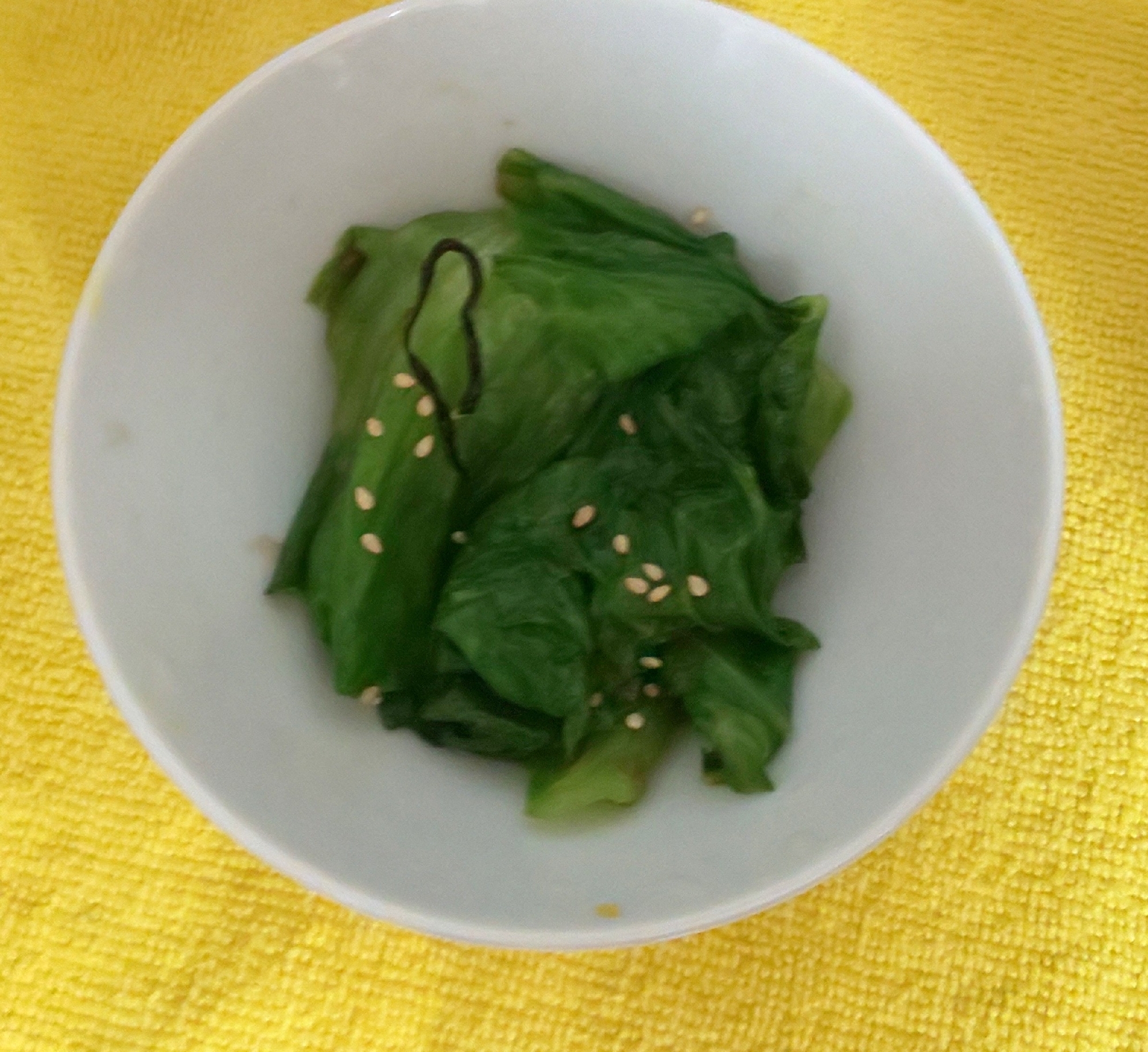 レタス塩昆布炒め