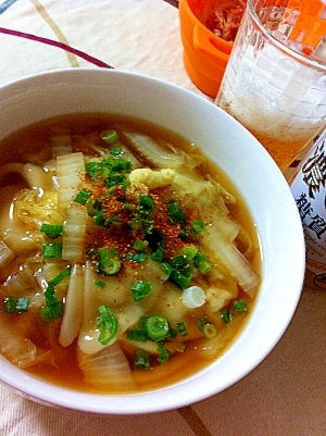 白菜のあんかけうどん