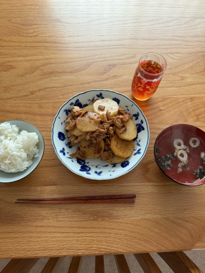 簡単！長いもと豚肉の"ほくほく"炒め