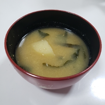 わかめとじゃがいもの名コンビ！とても美味しくておかわりしました(^-^)ご馳走さまでした☆