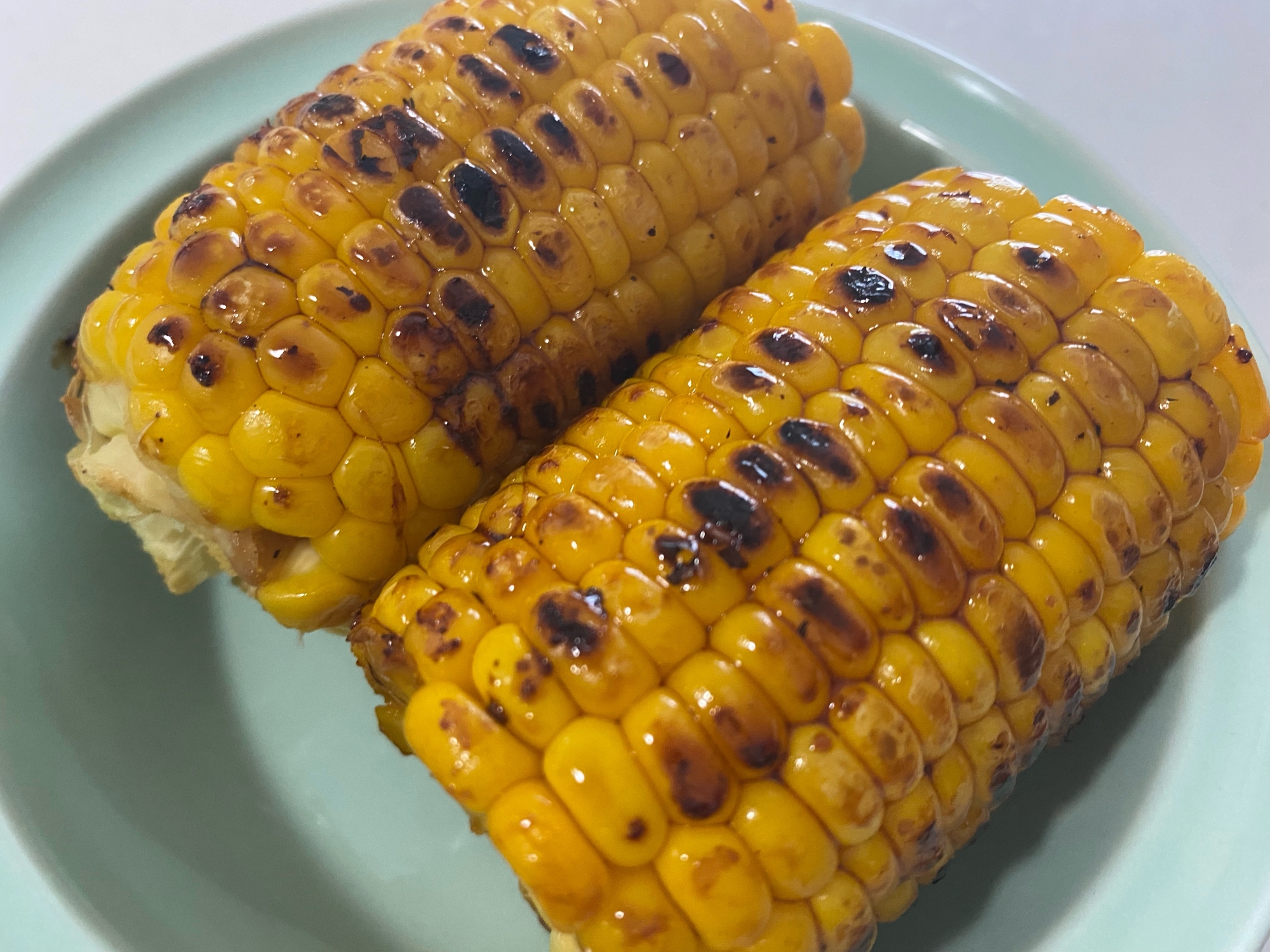 フライパンで焼きとうもろこし♡