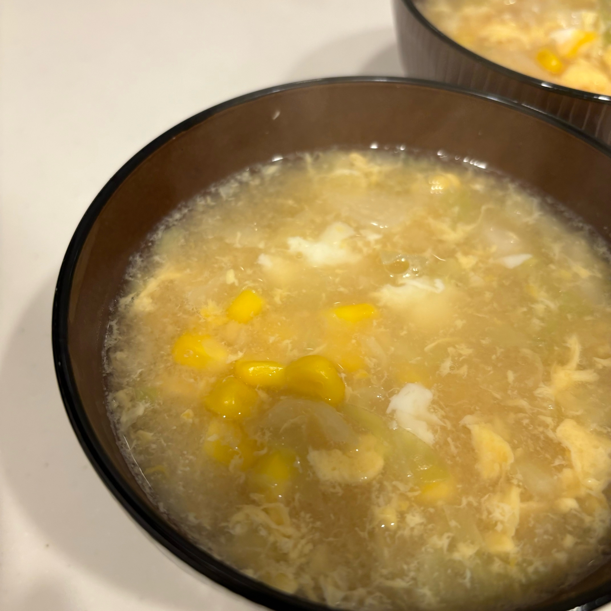 キャベツコーン中華スープ