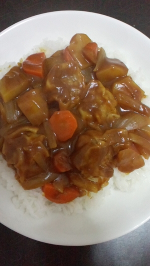 シュウマイ入りカレー