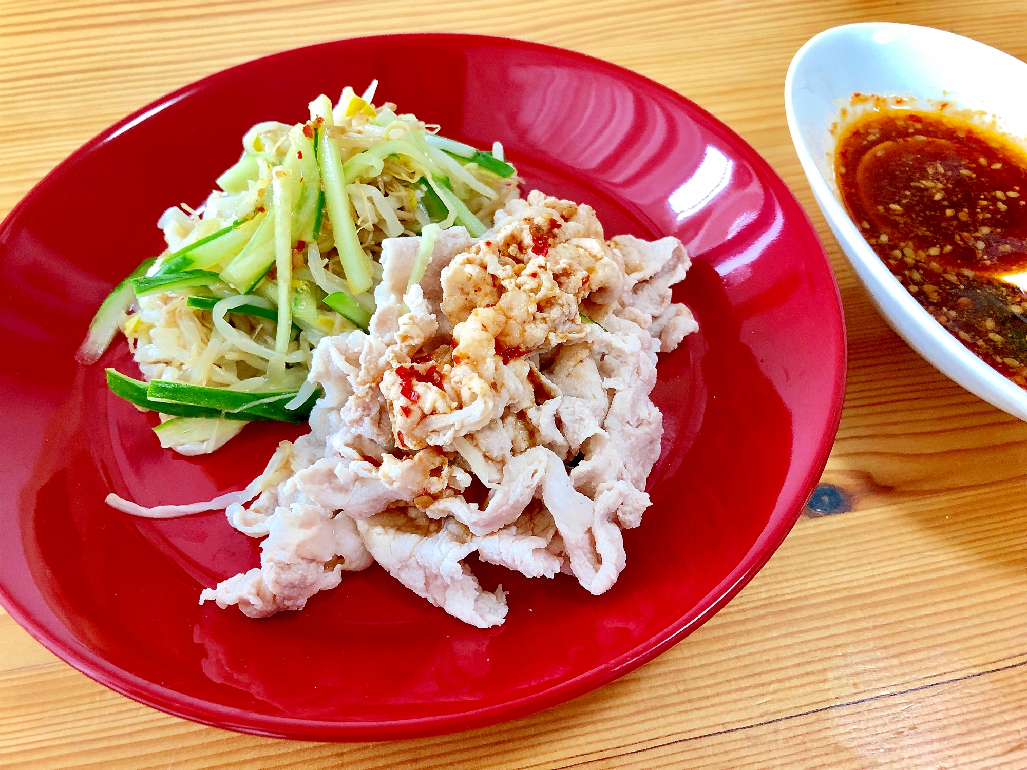もやしと豚の冷しゃぶ