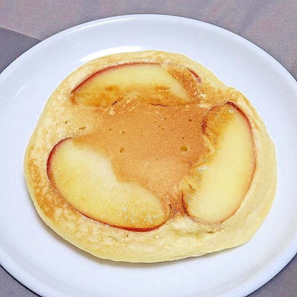 薄切りりんごのホットケーキ☆HMでお手軽に