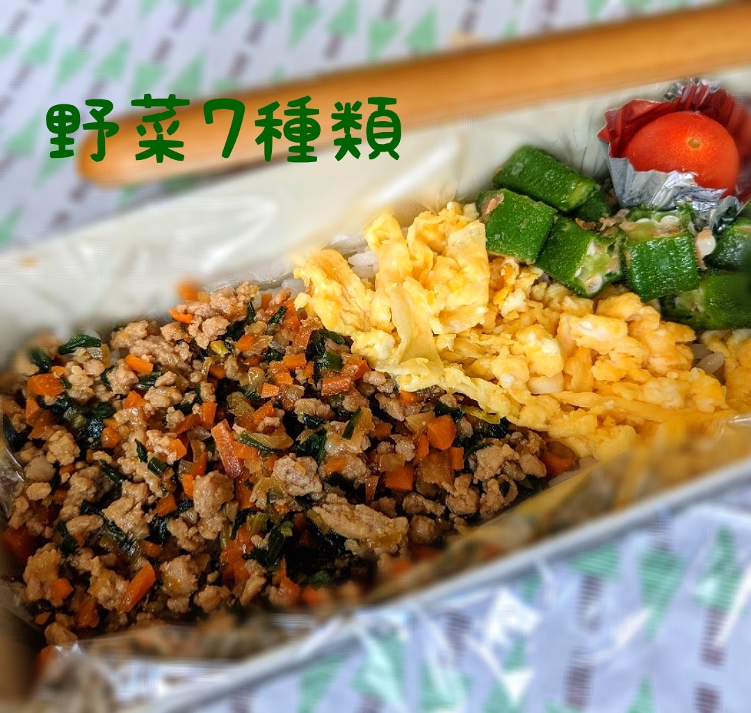 【野菜たっぷり】そぼろ弁当 ★作り置き・冷凍保存に