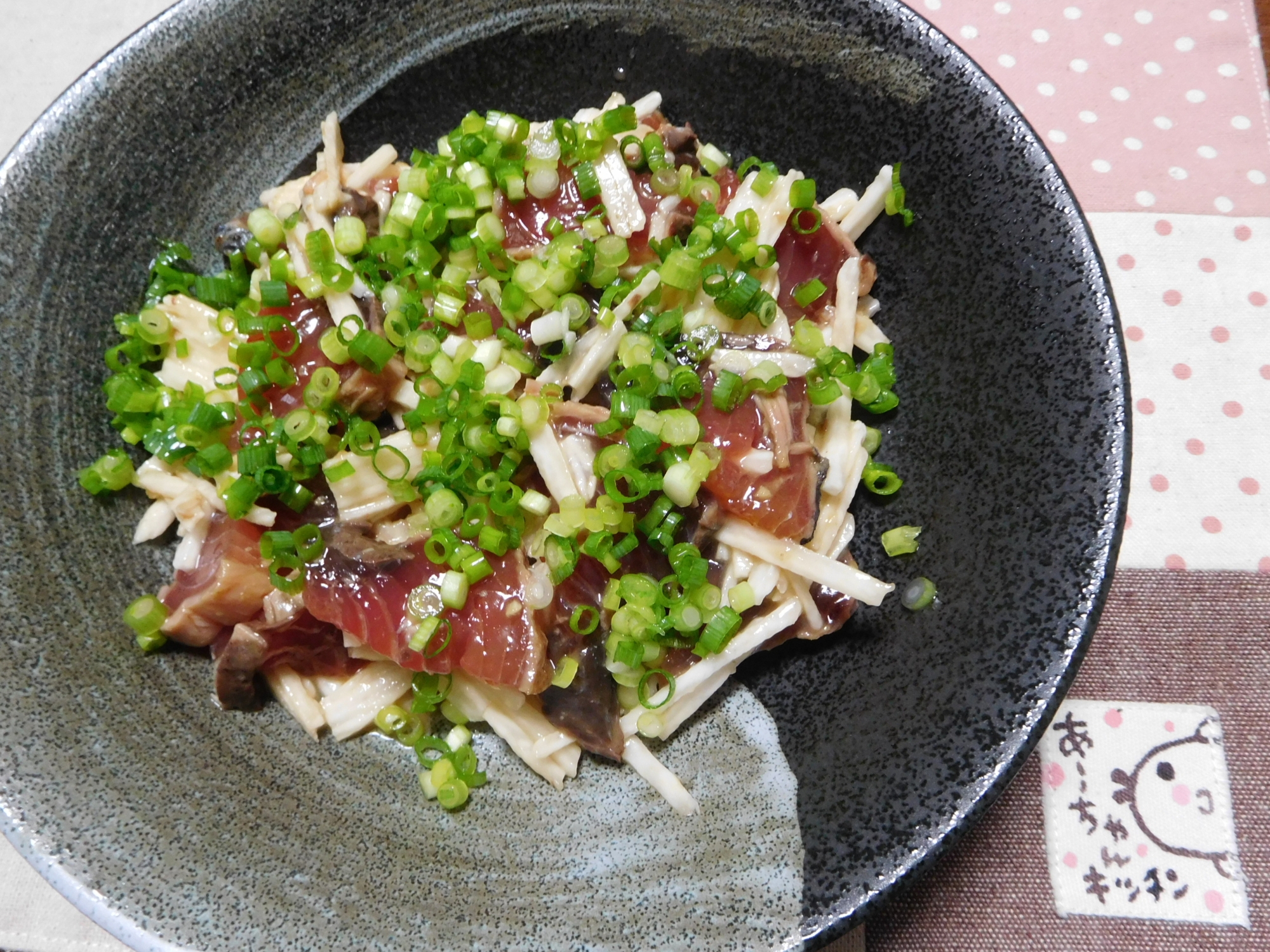 焼きカツオスタミナ和え