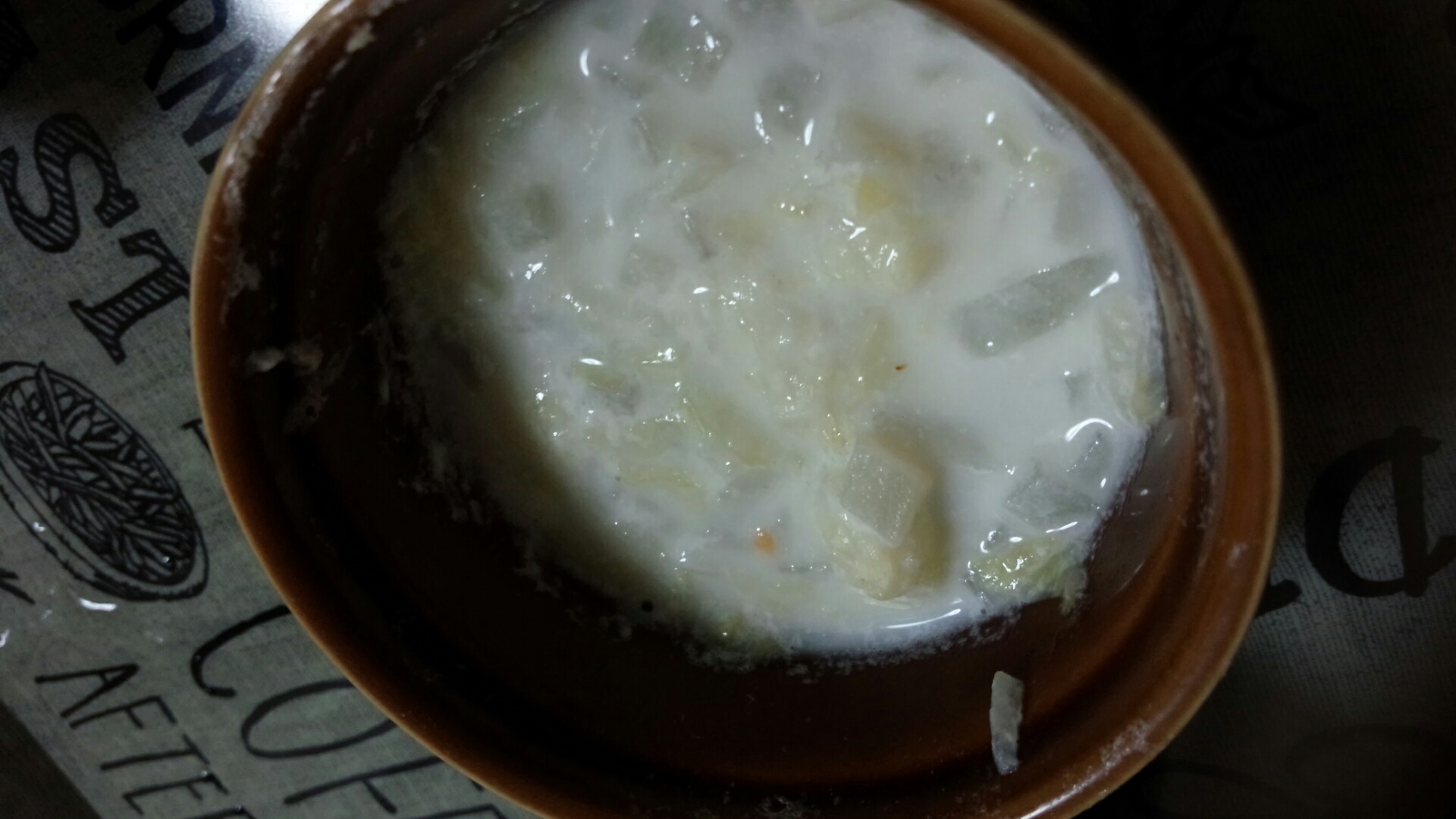 【離乳食中期】白菜と大根のミルク煮