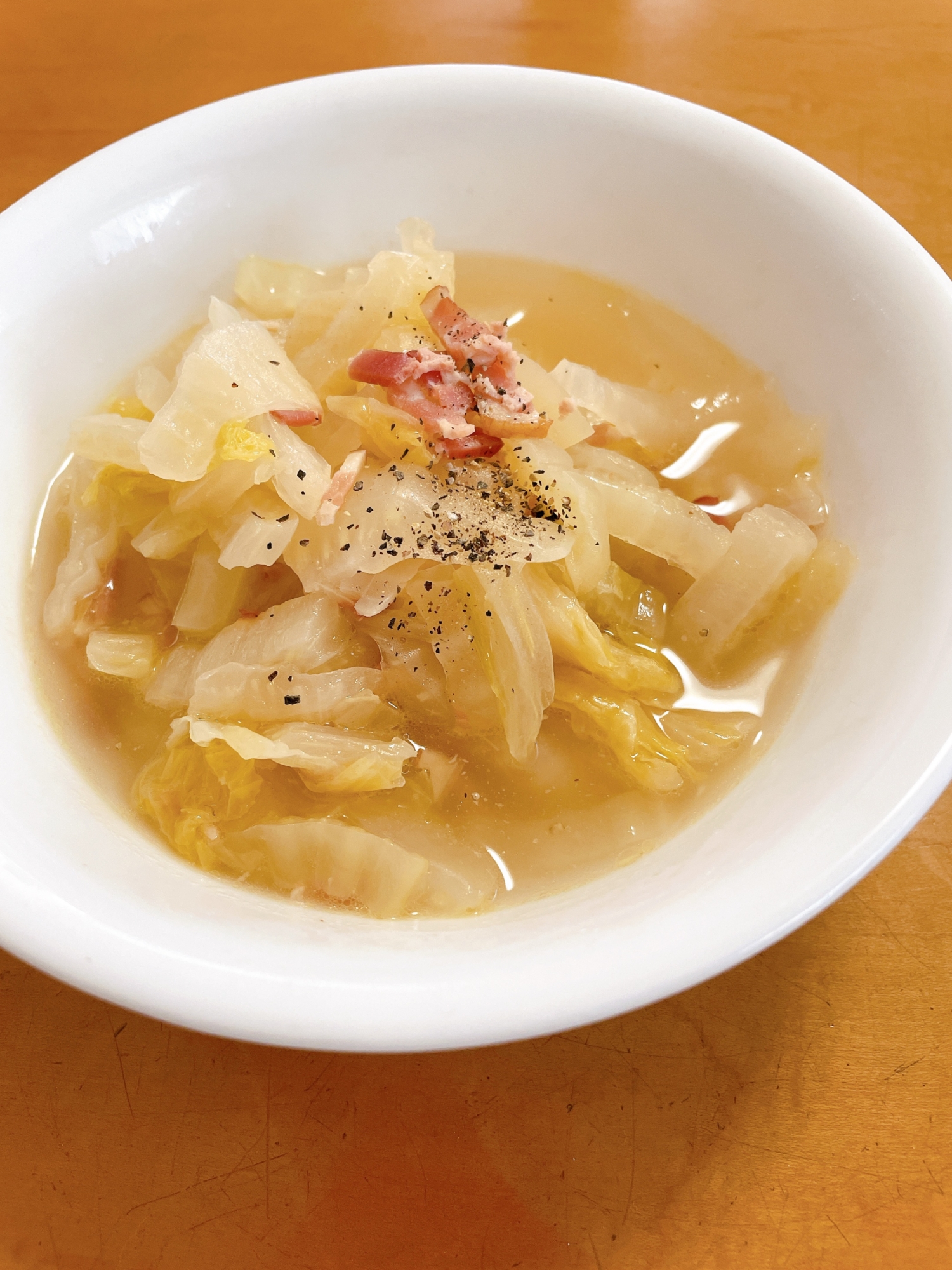【シンプル】白菜スープ煮