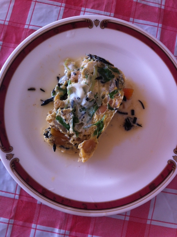 お弁当にも♬ひじき＆水菜の厚焼き卵