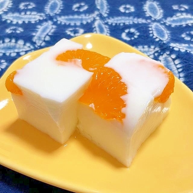 みかん入り牛乳寒天 レシピ・作り方 by けいちゃん088 - 楽天