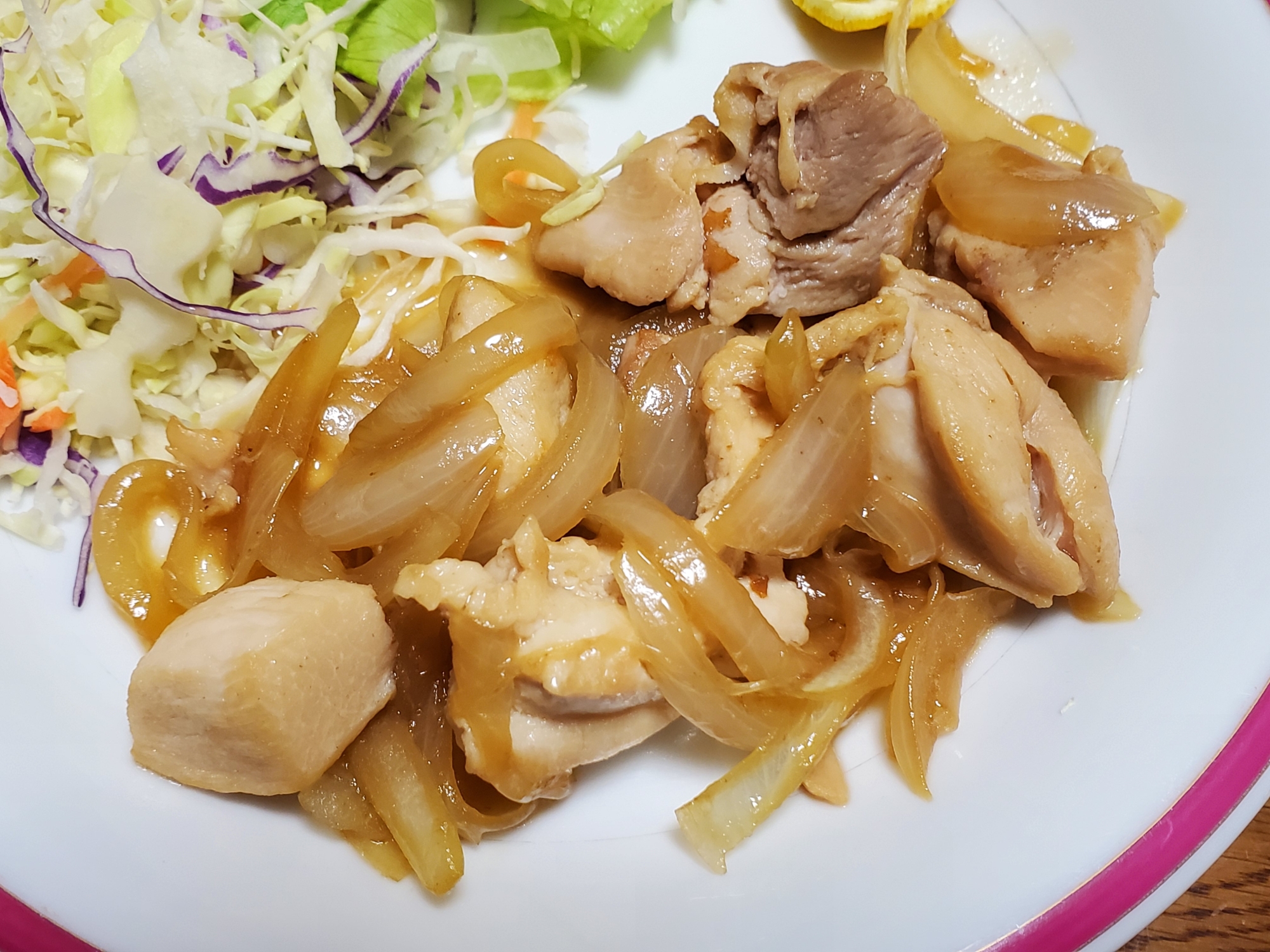 鶏肉のバター醤油炒め