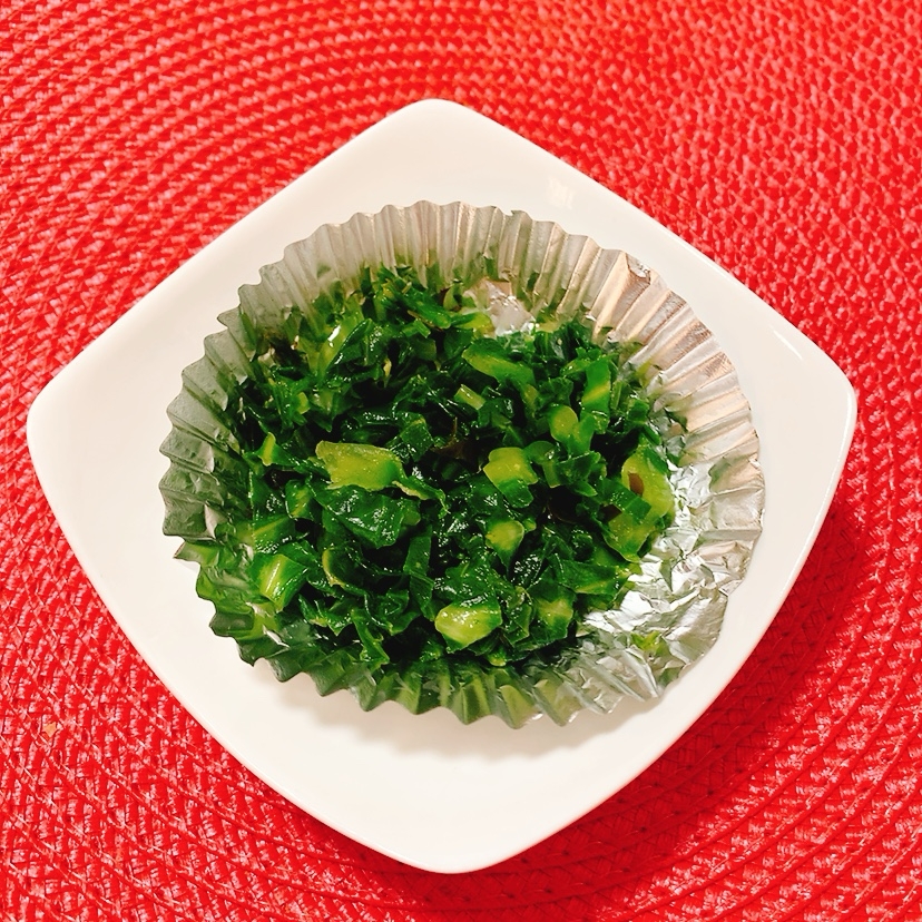 大根葉♪昆布茶わさび漬け